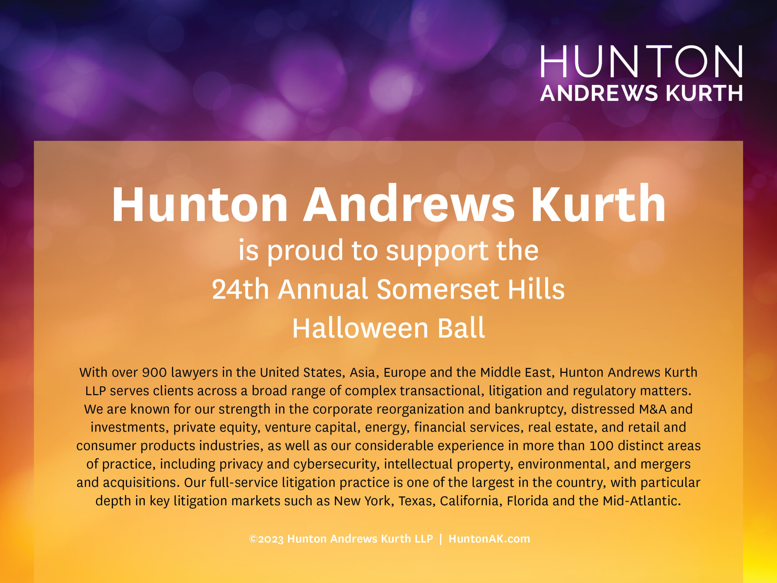 Hunton Andrews Kurth - Halloween Ball